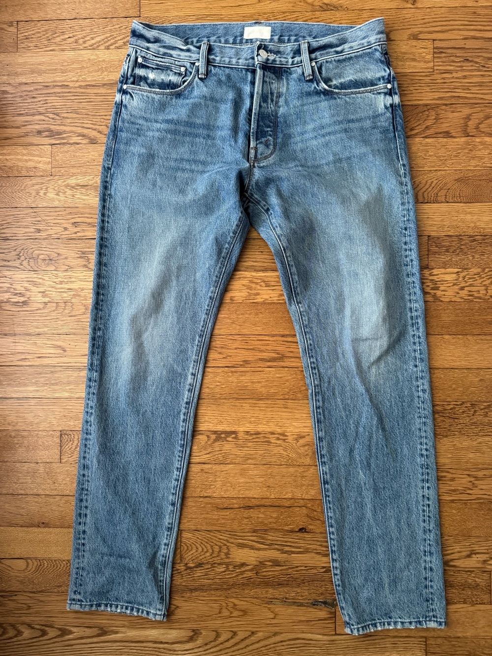 MOTHER - Straight Fit Light Blue Men's Jeans